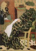 Edouard Vuillard Table of the mother and daughter USA oil painting artist